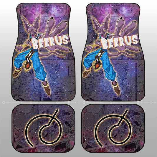 Beerus Car Floor Mats Custom Dragon Ball Anime Car Accessories Manga Galaxy Style - Gearcarcover - 2