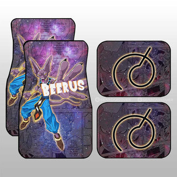 Beerus Car Floor Mats Custom Dragon Ball Anime Car Accessories Manga Galaxy Style - Gearcarcover - 1