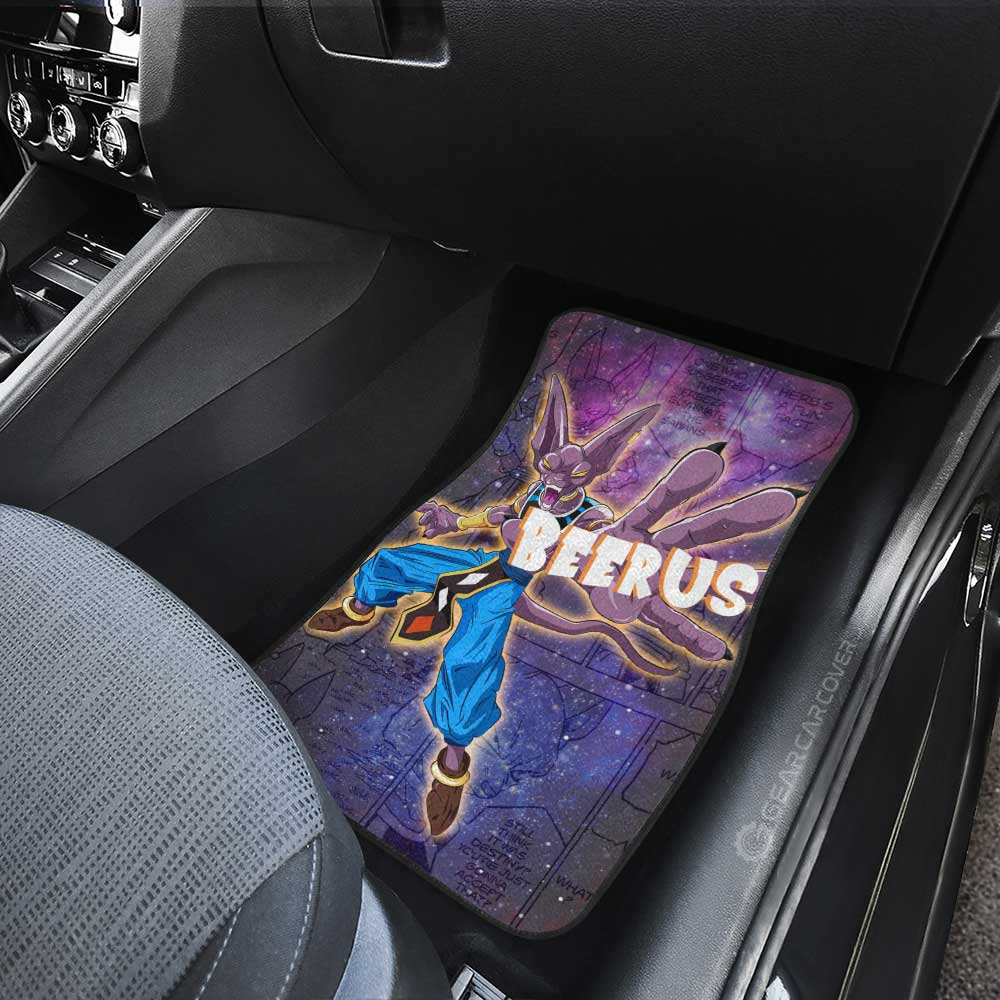 Beerus Car Floor Mats Custom Galaxy Style Dragon Ball Anime Car Accessories - Gearcarcover - 4