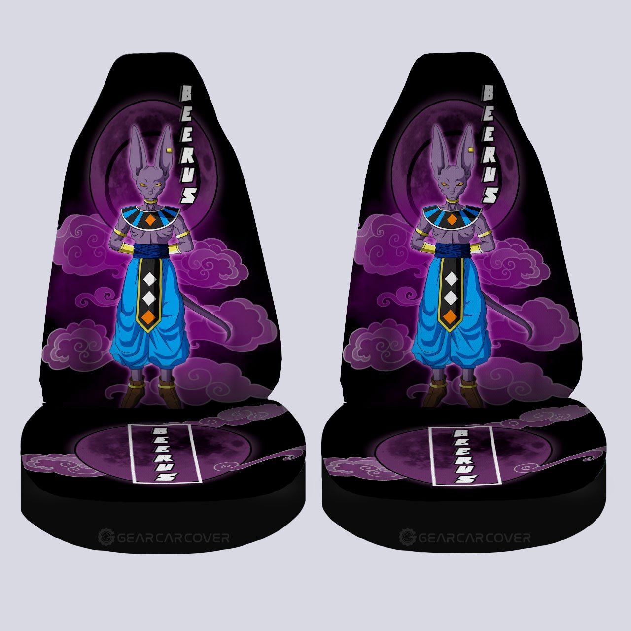 Beerus Car Seat Covers Custom Anime Dragon Ball Car Accessories - Gearcarcover - 4