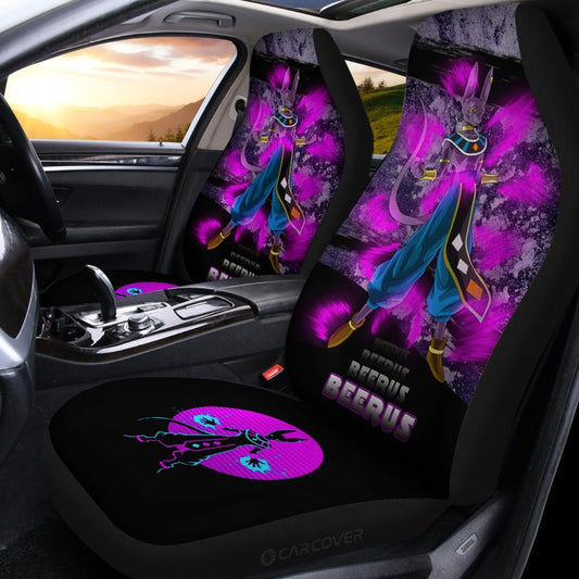 Beerus Car Seat Covers Custom Anime Dragon Ball Car Interior Accessories - Gearcarcover - 2