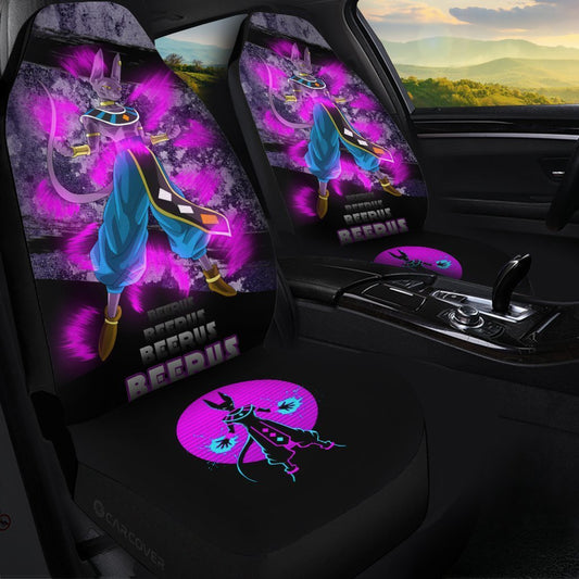 Beerus Car Seat Covers Custom Anime Dragon Ball Car Interior Accessories - Gearcarcover - 1