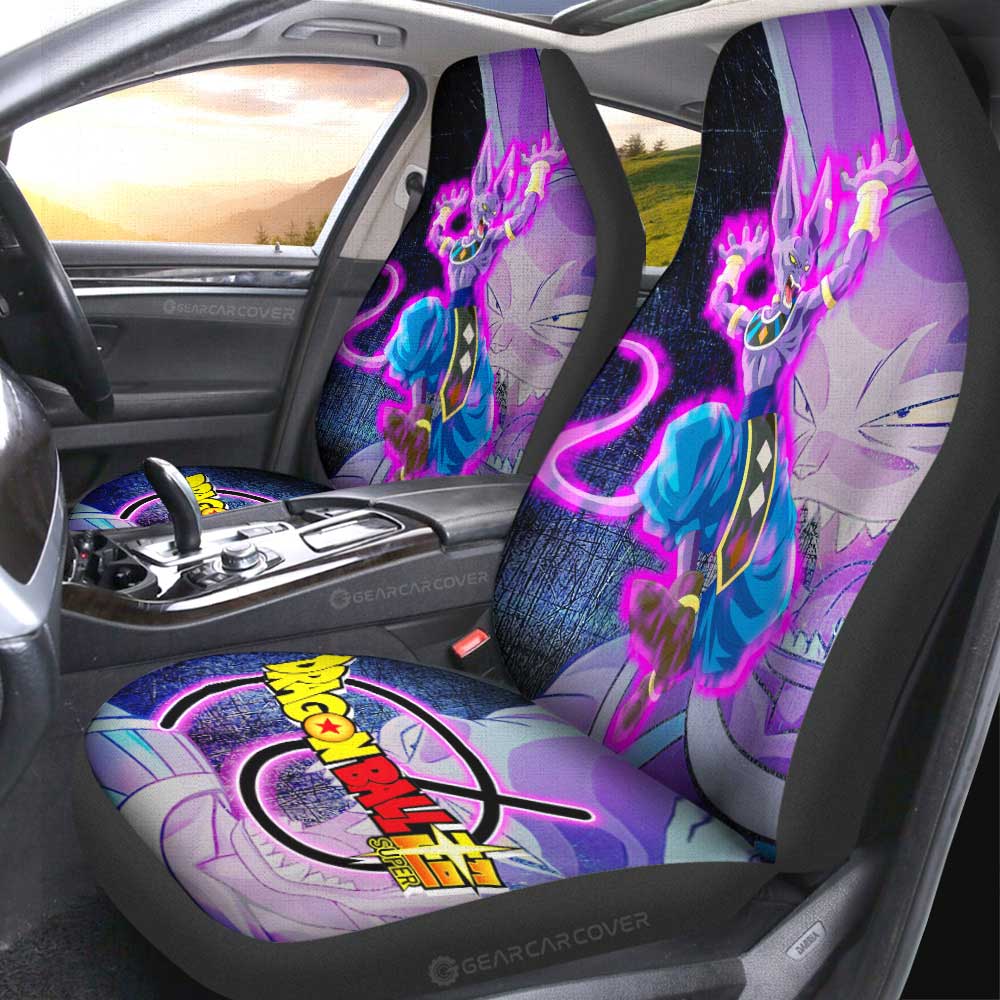 Beerus Car Seat Covers Custom Dragon Ball Anime Car Accessories - Gearcarcover - 4