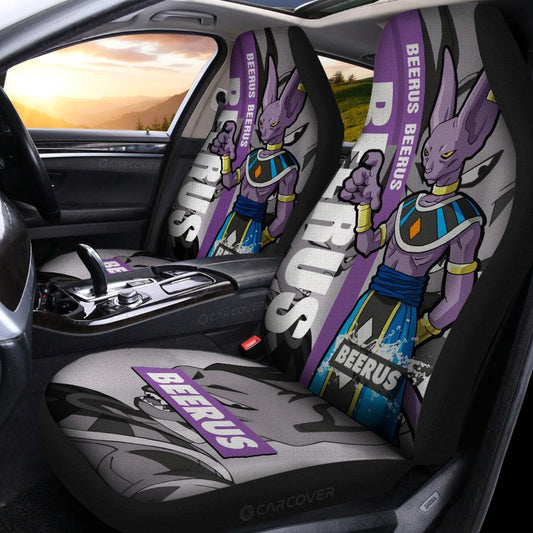 Beerus Car Seat Covers Custom Dragon Ball Anime Car Accessories - Gearcarcover - 2