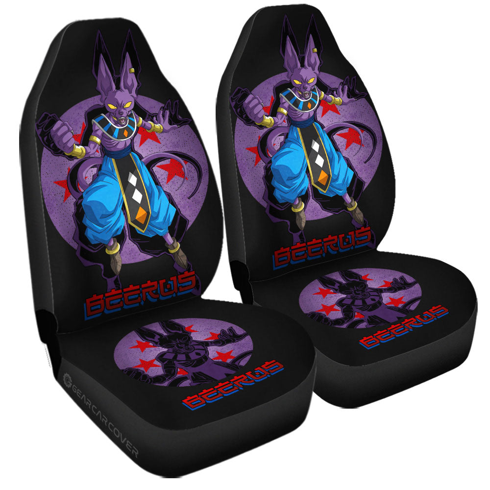 Beerus Car Seat Covers Custom Dragon Ball Anime Car Accessories - Gearcarcover - 3