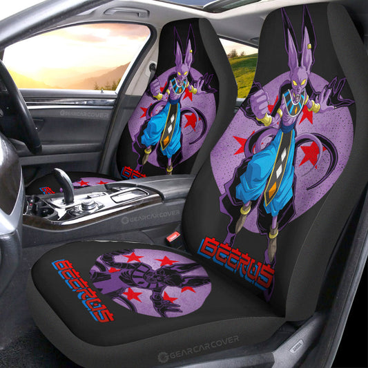 Beerus Car Seat Covers Custom Dragon Ball Anime Car Accessories - Gearcarcover - 1