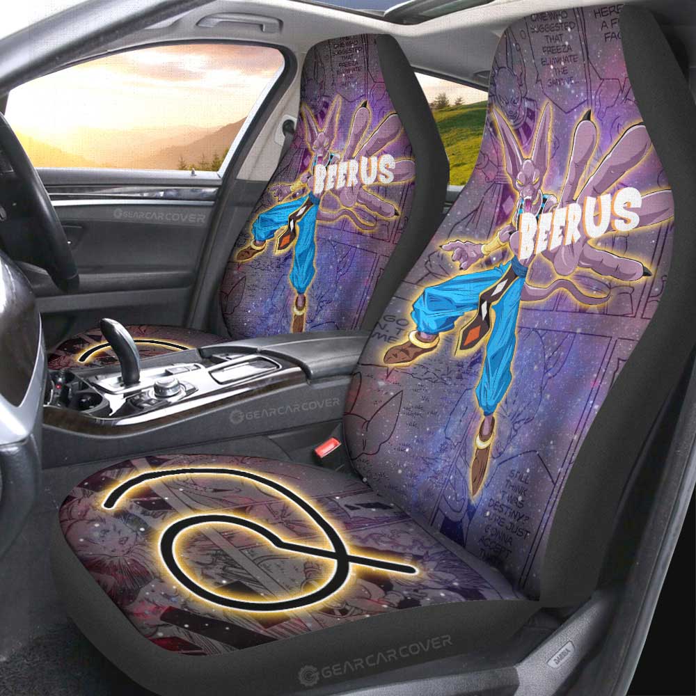 Beerus Car Seat Covers Custom Dragon Ball Anime Car Accessories Manga Galaxy Style - Gearcarcover - 2