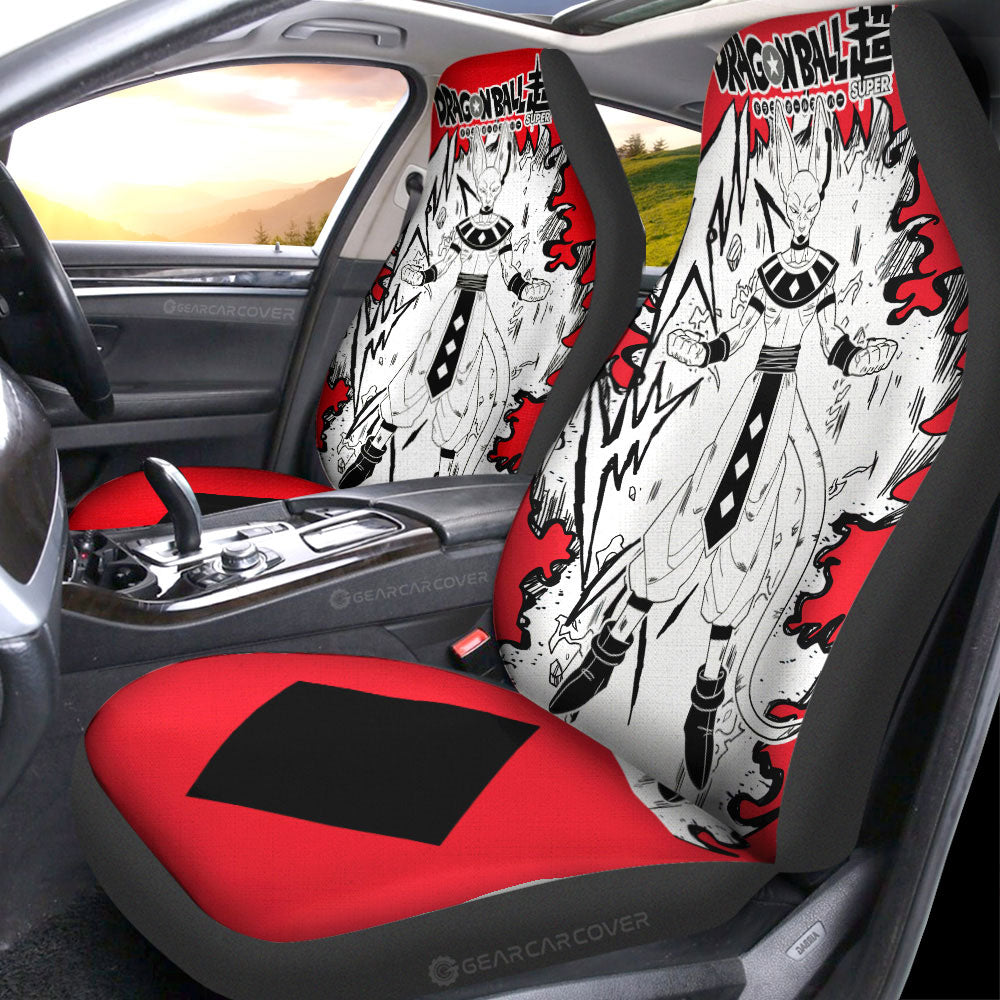 Beerus Car Seat Covers Custom Dragon Ball Anime Car Accessories Manga Style For Fans - Gearcarcover - 2