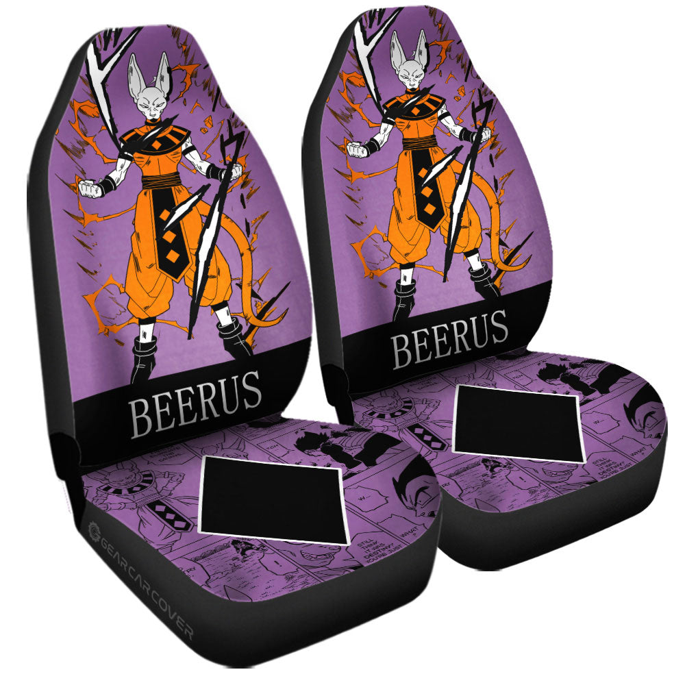 Beerus Car Seat Covers Custom Dragon Ball Anime Manga Color Style - Gearcarcover - 3