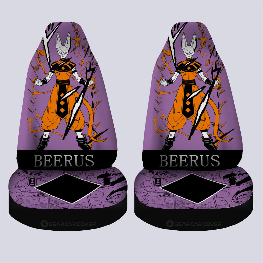 Beerus Car Seat Covers Custom Dragon Ball Anime Manga Color Style - Gearcarcover - 4