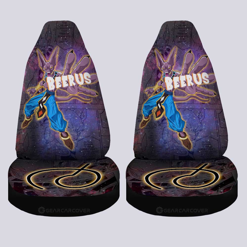 Beerus Car Seat Covers Custom Galaxy Style Dragon Ball Anime Car Accessories - Gearcarcover - 4