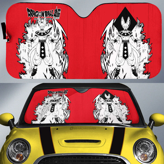 Beerus Car Sunshade Custom Dragon Ball Anime Car Accessories Manga Style For Fans - Gearcarcover - 1