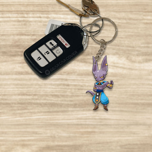 Beerus Keychain Custom Dragon Ball Anime Car Accessories - Gearcarcover - 1