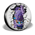 Beerus Spare Tire Cover Custom Dragon Ball Anime - Gearcarcover - 3