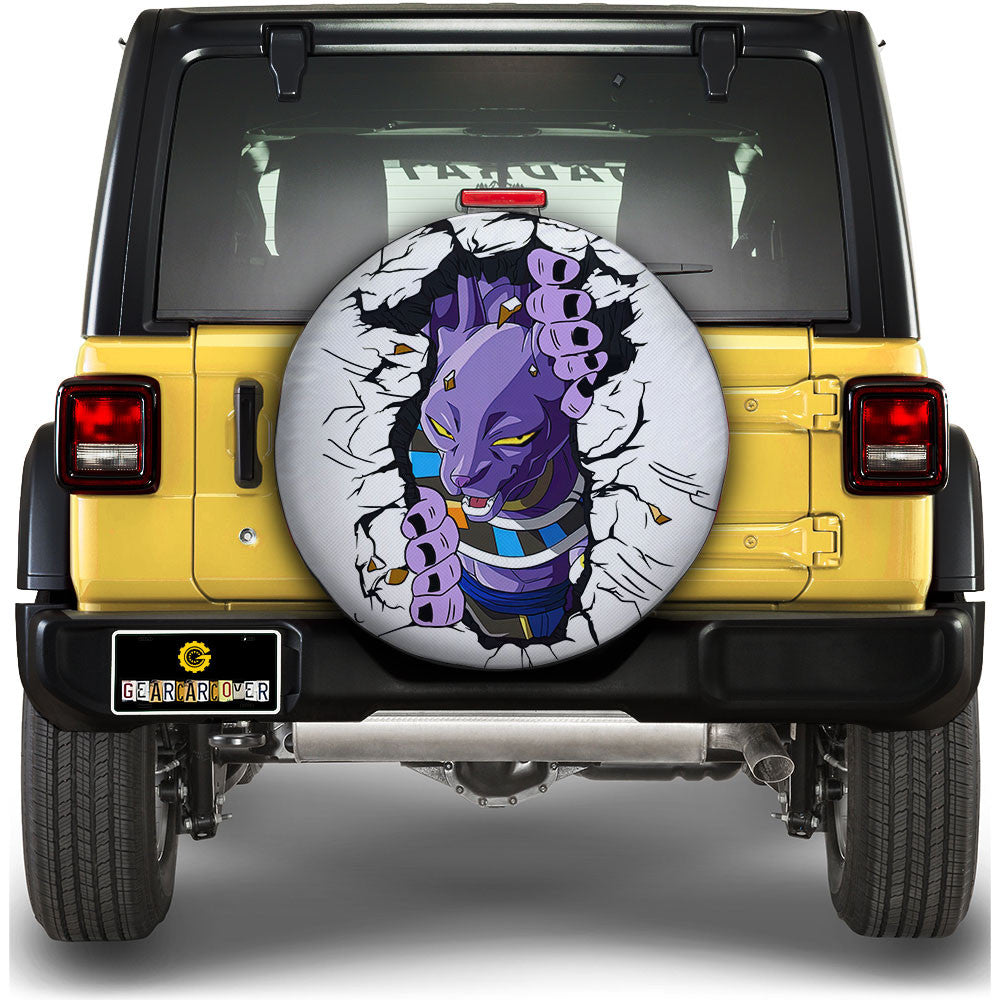 Beerus Spare Tire Cover Custom Dragon Ball Anime - Gearcarcover - 1