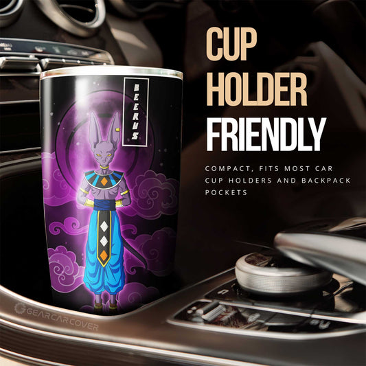 Beerus Tumbler Cup Custom Anime Dragon Ball Car Accessories - Gearcarcover - 2