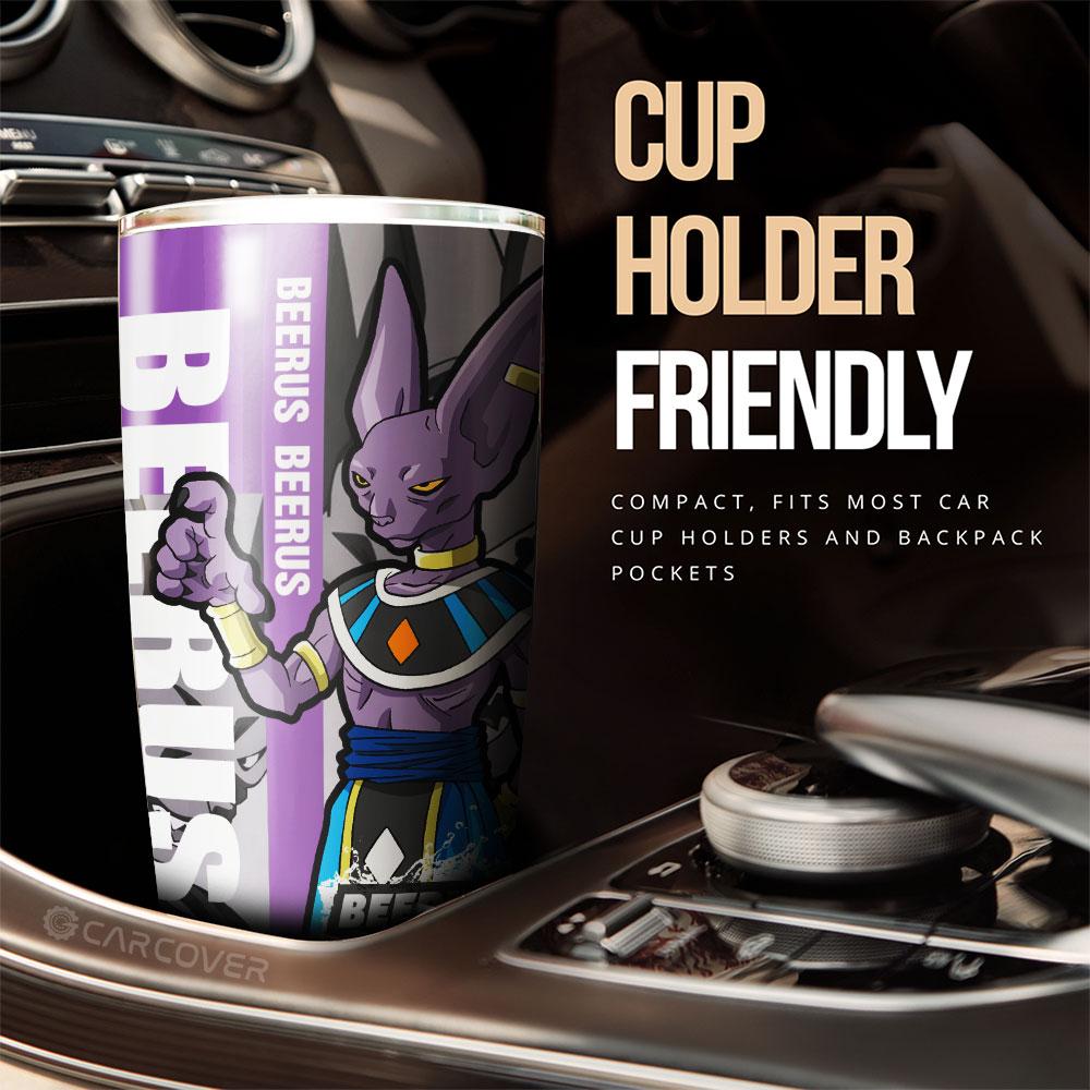 Beerus Tumbler Cup Custom Dragon Ball Anime Car Accessories - Gearcarcover - 2