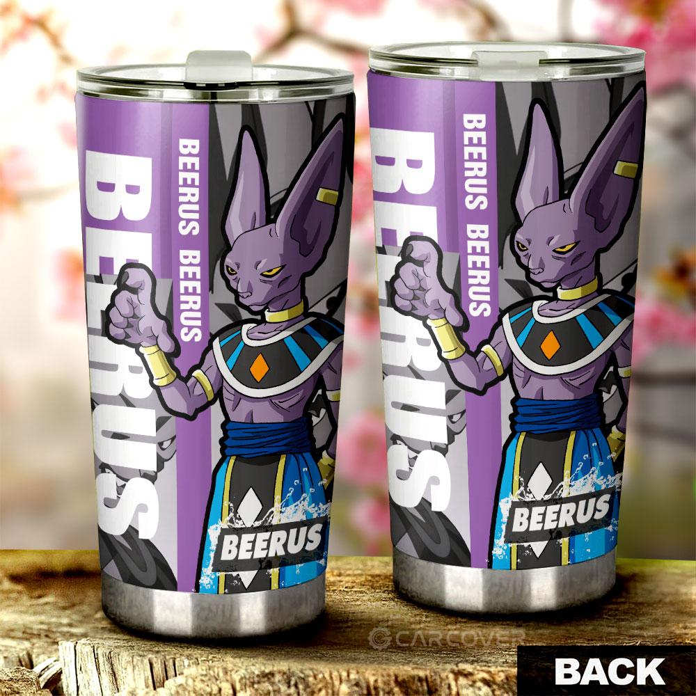 Beerus Tumbler Cup Custom Dragon Ball Anime Car Accessories - Gearcarcover - 3