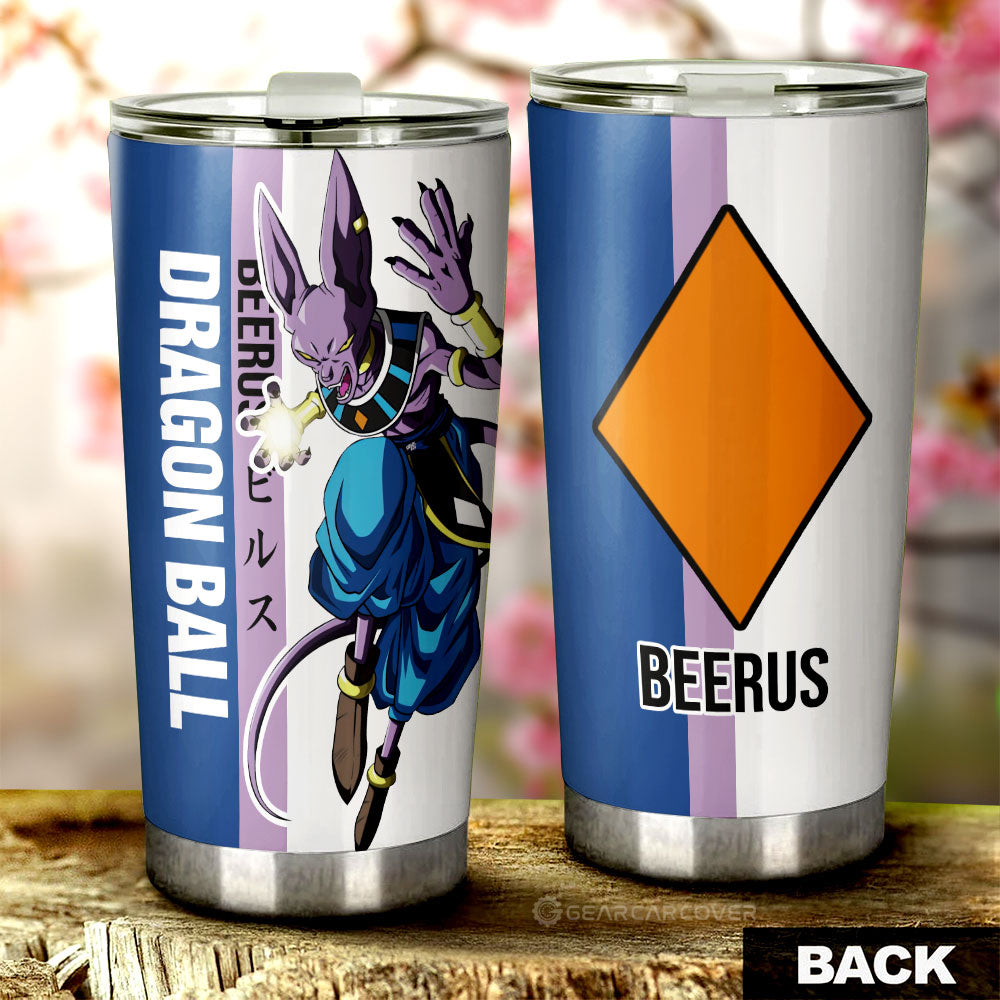 Beerus Tumbler Cup Custom Dragon Ball Car Accessories For Anime Fans - Gearcarcover - 3