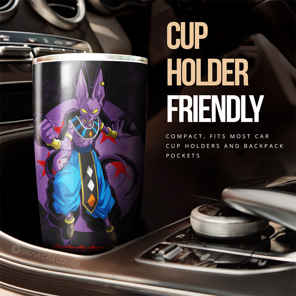 Beerus Tumbler Cup Custom Dragon Ball Car Accessories - Gearcarcover - 1