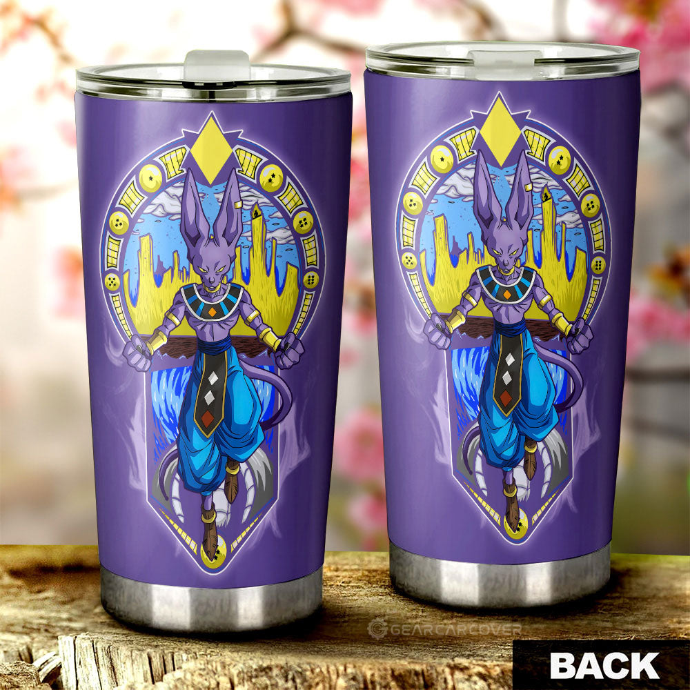 Beerus Tumbler Cup Custom Dragon Ball Car Interior Accessories - Gearcarcover - 2