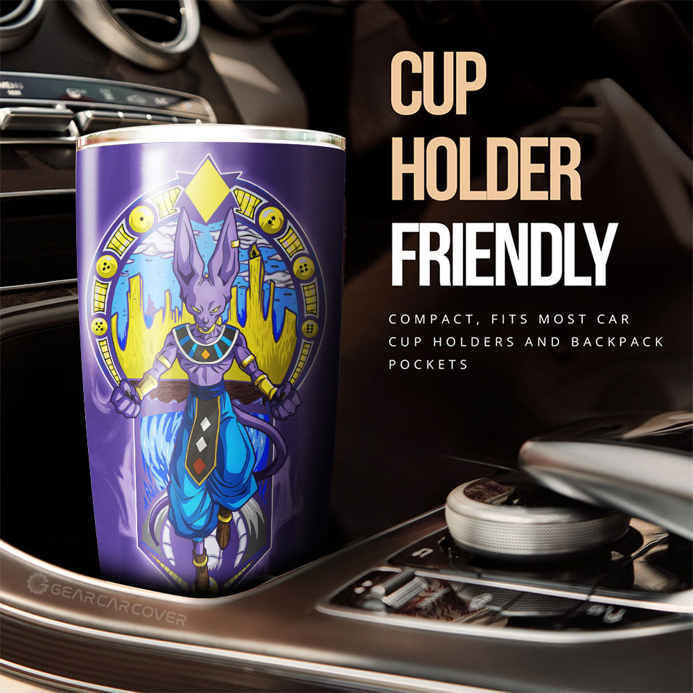 Beerus Tumbler Cup Custom Dragon Ball Car Interior Accessories - Gearcarcover - 3