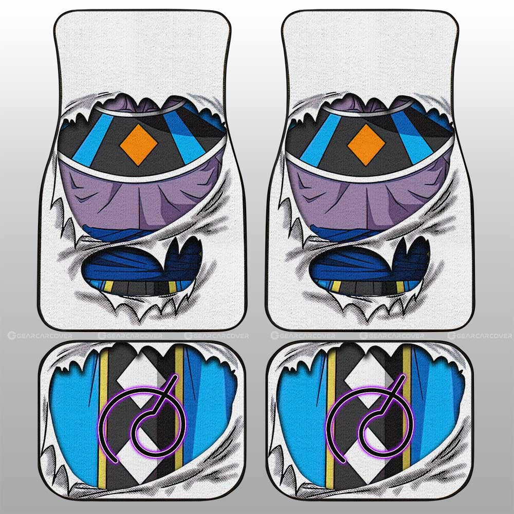 Beerus Uniform Car Floor Mats Custom Dragon Ball Anime - Gearcarcover - 1