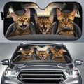 Bengal Cat Car Sunshade Custom Car Interior Accessories For Cat Lovers - Gearcarcover - 1