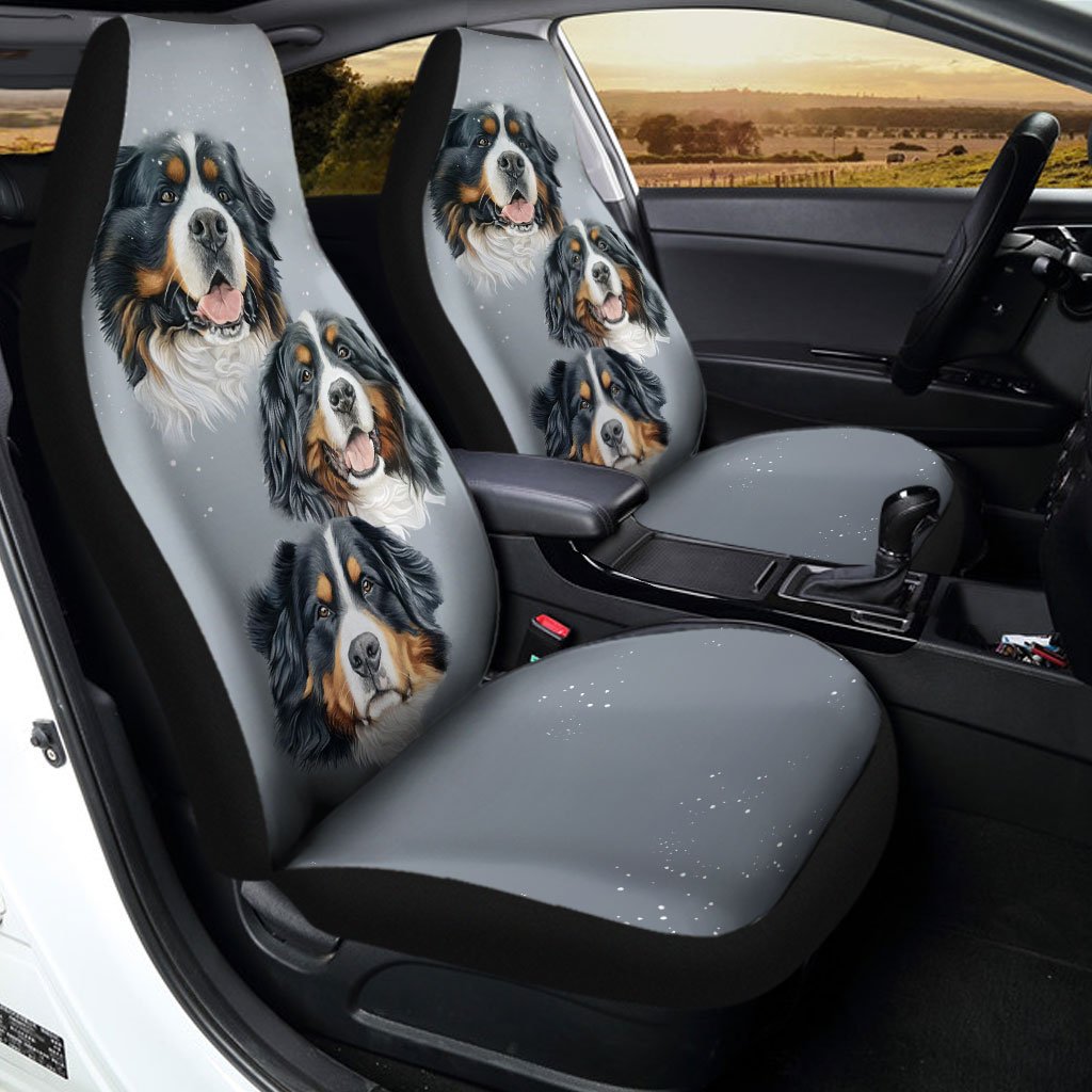Bernese Mountain Car Seat Covers Custom Dog Lover Car Interior Accessories - Gearcarcover - 2