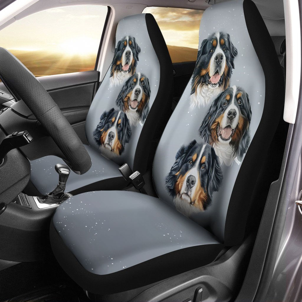 Bernese Mountain Car Seat Covers Custom Dog Lover Car Interior Accessories - Gearcarcover - 1