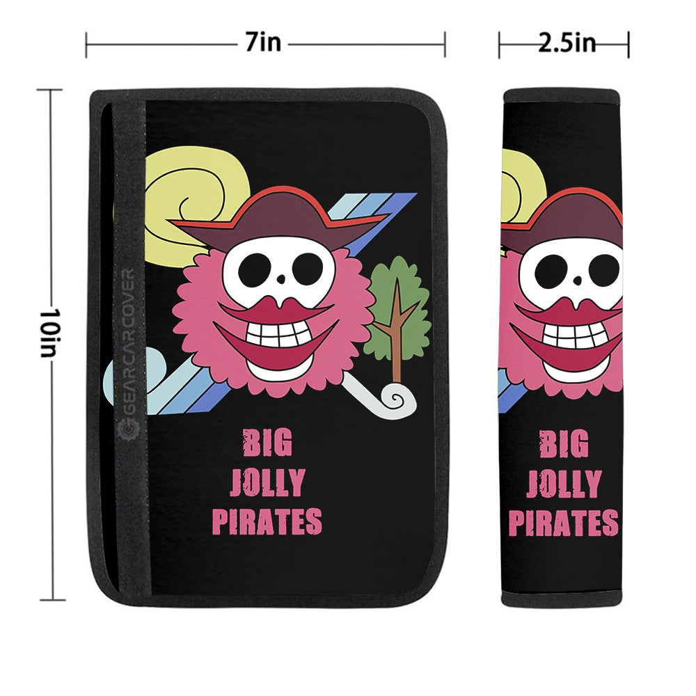 Big Mom Pirates Flag Seat Belt Covers Custom One Piece Anime Car Accessories - Gearcarcover - 1