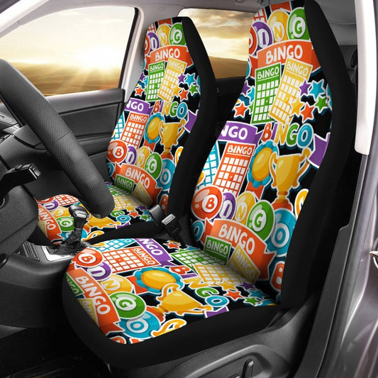 Bingo Car Seat Covers Custom Gift Idea - Gearcarcover - 1