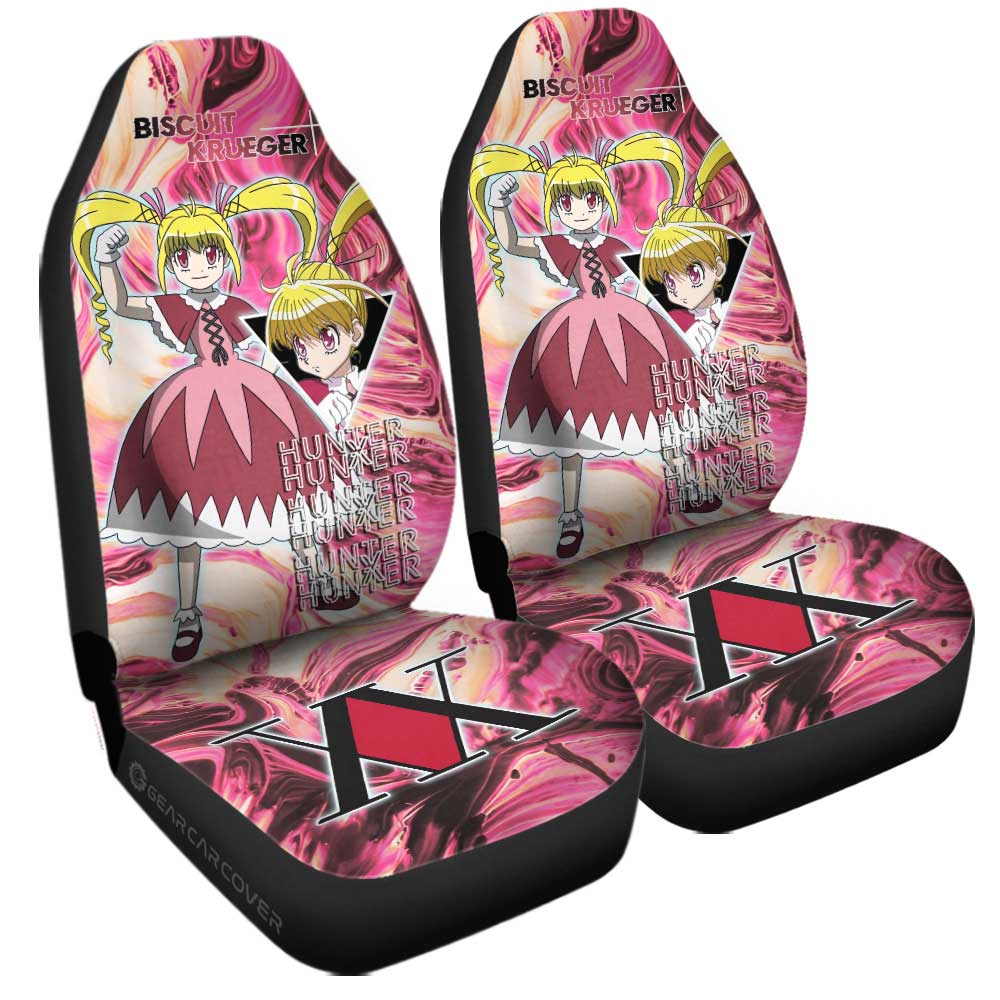 Biscuit Krueger Car Seat Covers Custom Hunter x Hunter Anime Car Accessories - Gearcarcover - 3