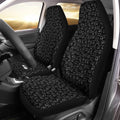 Black Cat Pattern Car Seat Covers Custom Funny Cat Car Accessories - Gearcarcover - 1