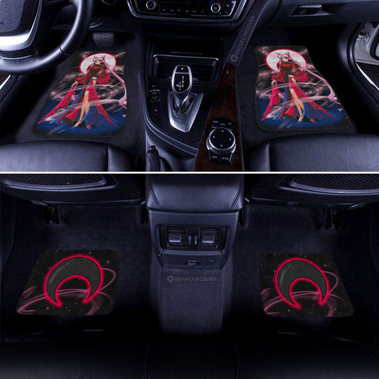 Black Lady Car Floor Mats Custom Sailor Moon Anime Car Accessories - Gearcarcover - 2