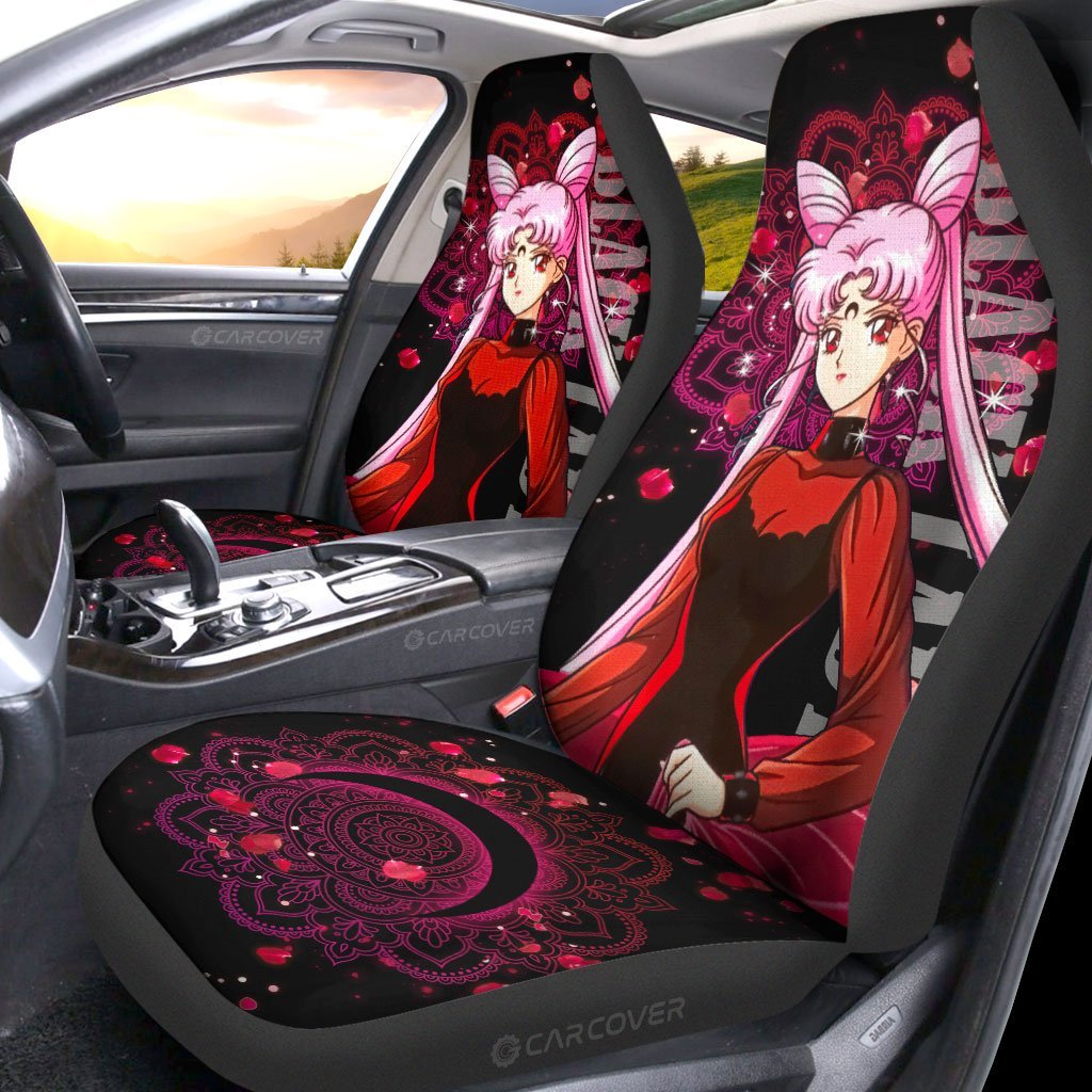 Black Lady Sailor Moon Car Seat Covers Custom Anime Car Accessories - Gearcarcover - 2