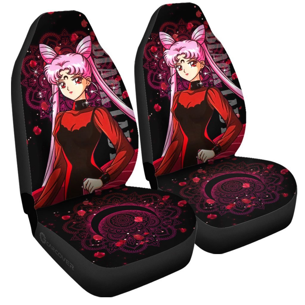 Black Lady Sailor Moon Car Seat Covers Custom Anime Car Accessories - Gearcarcover - 3