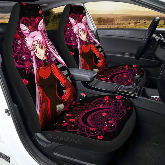 Black Lady Sailor Moon Car Seat Covers Custom Anime Car Accessories - Gearcarcover - 1