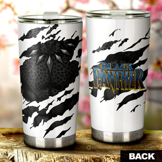 Black Panther Tumbler Cup Custom Car Accessories - Gearcarcover - 1