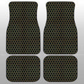 Black Pattern Car Floor Mats Custom Honeycomb Background Car Accessories - Gearcarcover - 1