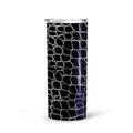 Black Skin Pattern Crocodile Custom Tall Glitter Tumbler - Gearcarcover - 3