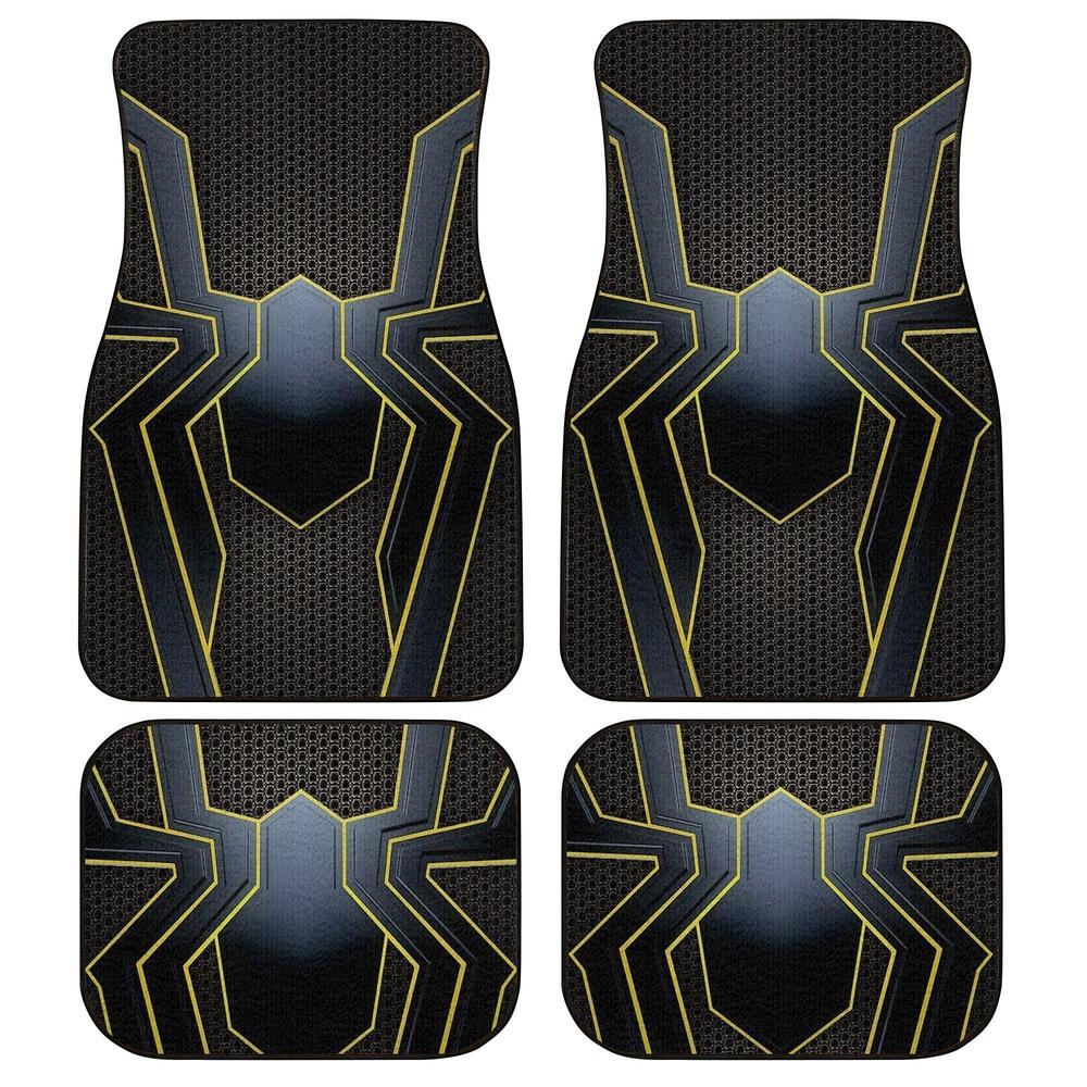 Black Spider Car Floor Mats Custom Car Accessories - Gearcarcover - 1