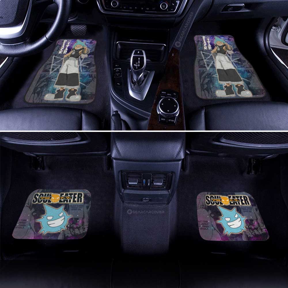 Black Star Car Floor Mats Custom Soul Eater Anime Manga Galaxy Style - Gearcarcover - 3