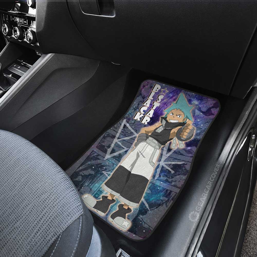 Black Star Car Floor Mats Custom Soul Eater Anime Manga Galaxy Style - Gearcarcover - 4