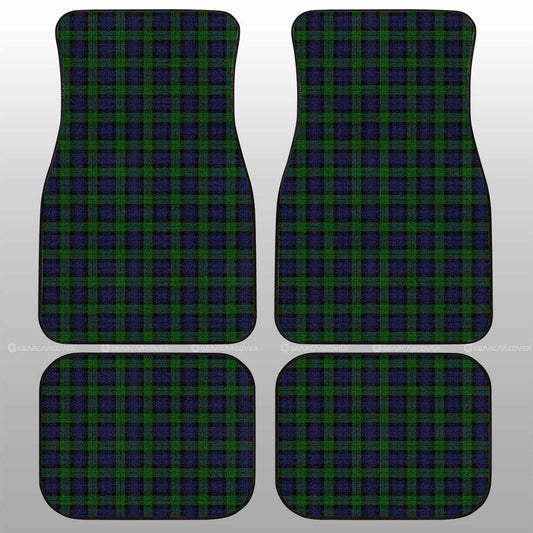 Black Watch Car Floor Mats Custom Tartan Car Accessories - Gearcarcover - 1