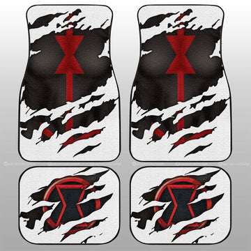 Black Widow Car Floor Mats Custom Car Accessories - Gearcarcover - 1