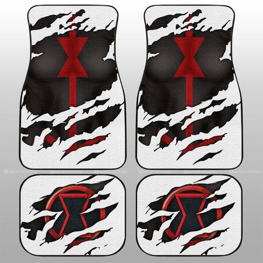 Black Widow Car Floor Mats Custom Car Accessories - Gearcarcover - 1