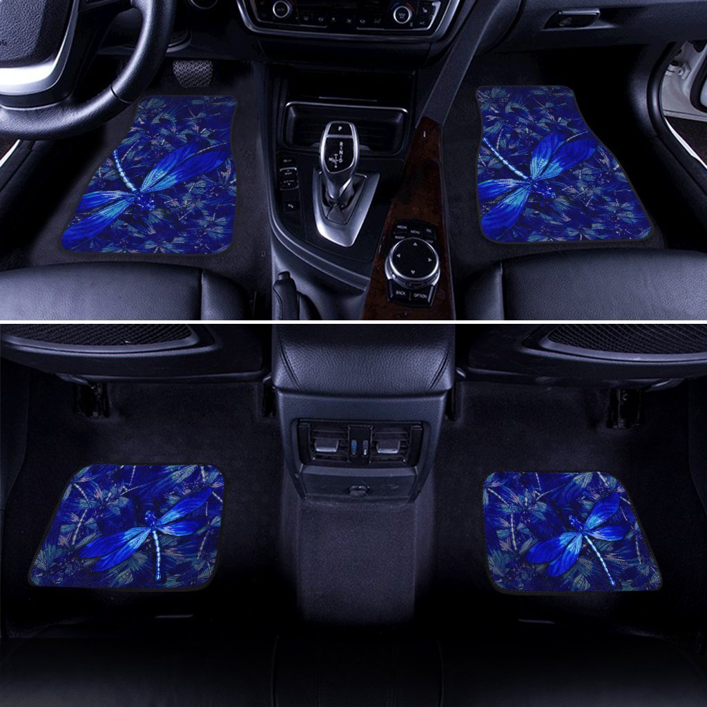 Blue Dragonfly Car Floor Mats Custom Beautiful Car Accessories Gift Idea - Gearcarcover - 2