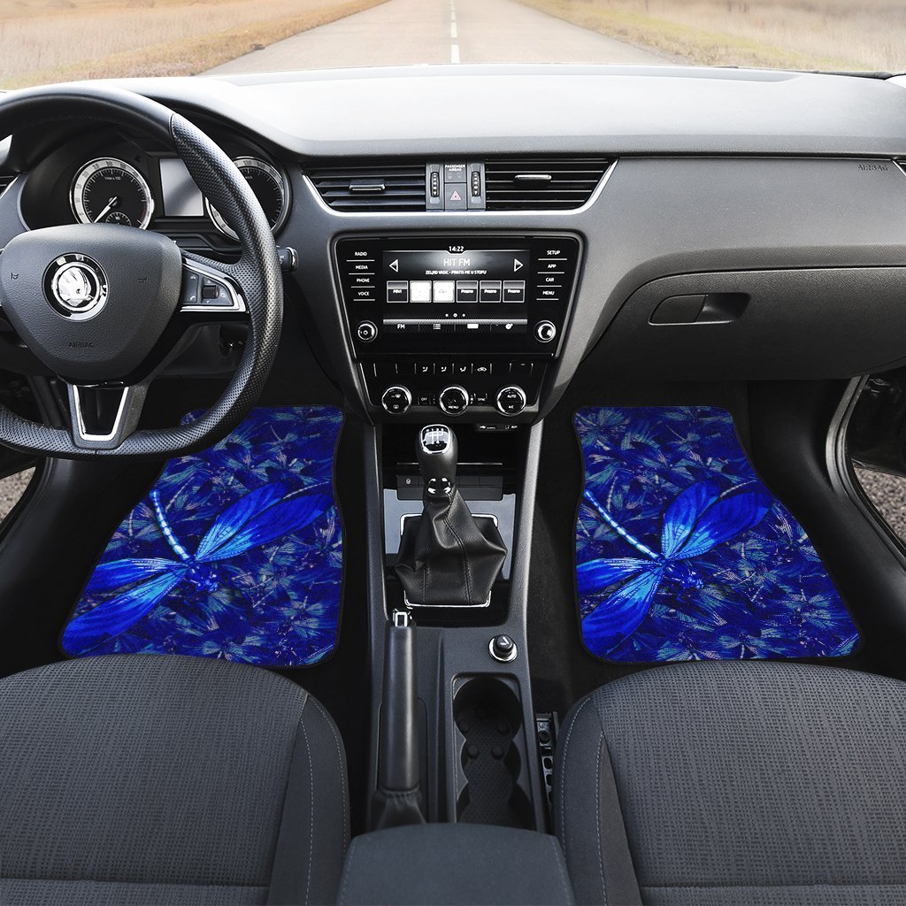 Blue Dragonfly Car Floor Mats Custom Beautiful Car Accessories Gift Idea - Gearcarcover - 3