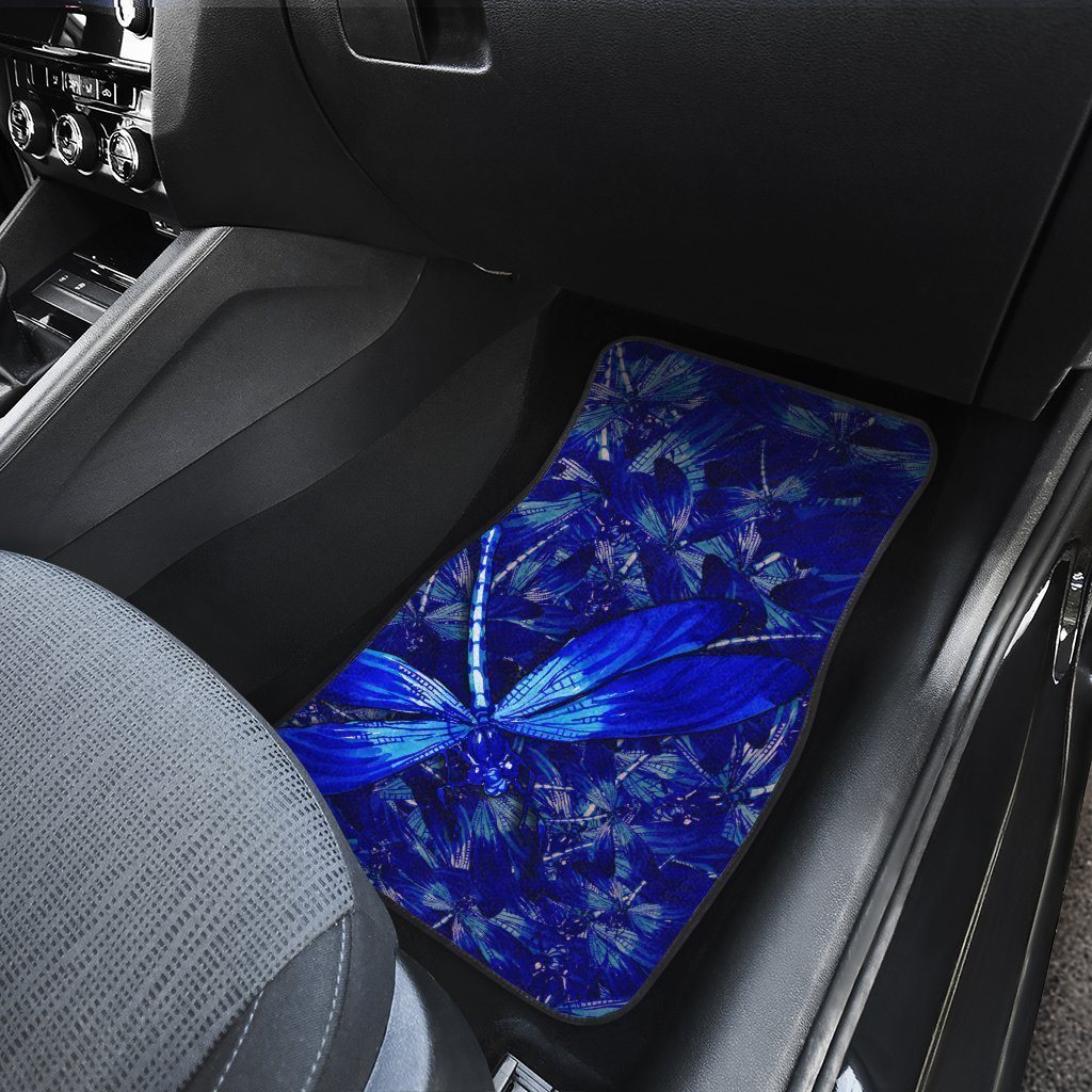 Blue Dragonfly Car Floor Mats Custom Beautiful Car Accessories Gift Idea - Gearcarcover - 4